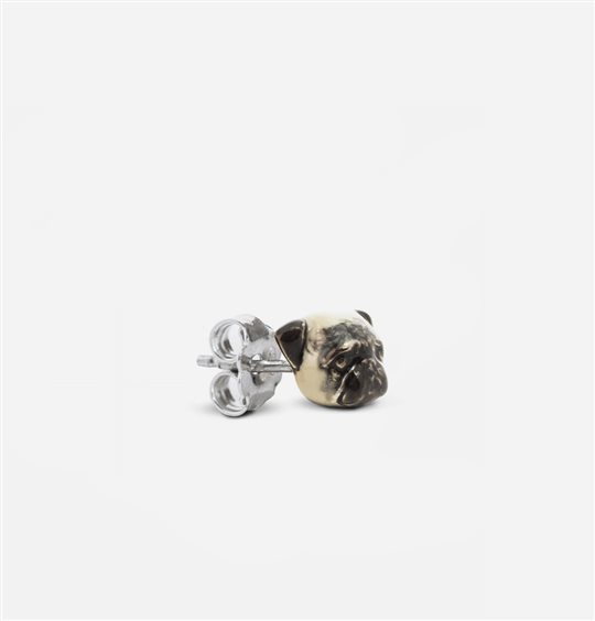 Einzelner Ohrring Dog Fever in Silber DOGOREDM005 - DOGOREDM005